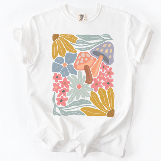 Mushroom Boho -  Comfort Colors Relaxed Fit Premium T Shirt