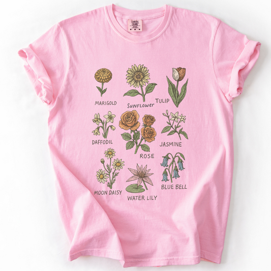 Botanical Sketchbook  -  Comfort Colors Relaxed Fit Premium T Shirt