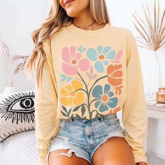 Bloom Theory - Comfort Colors Long Sleeve Premium T Shirt