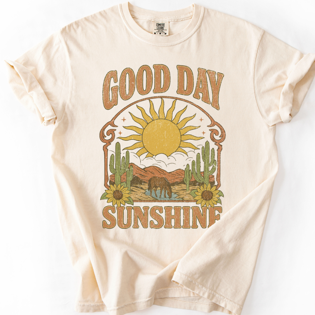Good Day Sunshine - Comfort Colors Relaxed Fit Premium T Shirt