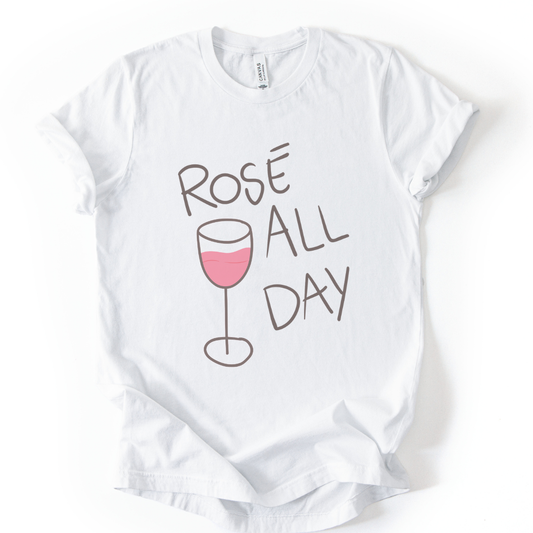 Rose All Day - Bella Canvas Super Soft Fitted T Shirt