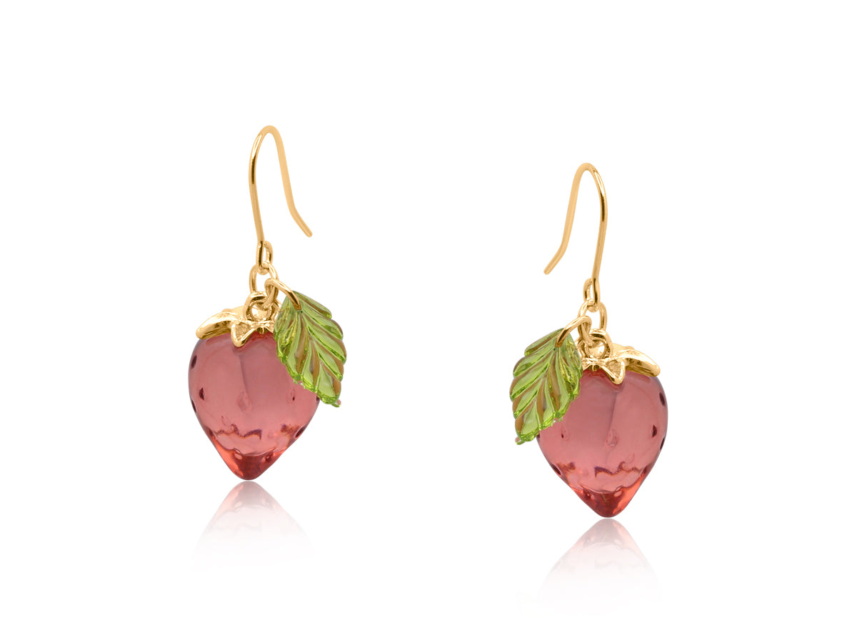 Yagoda Strawberry Drop Earrings