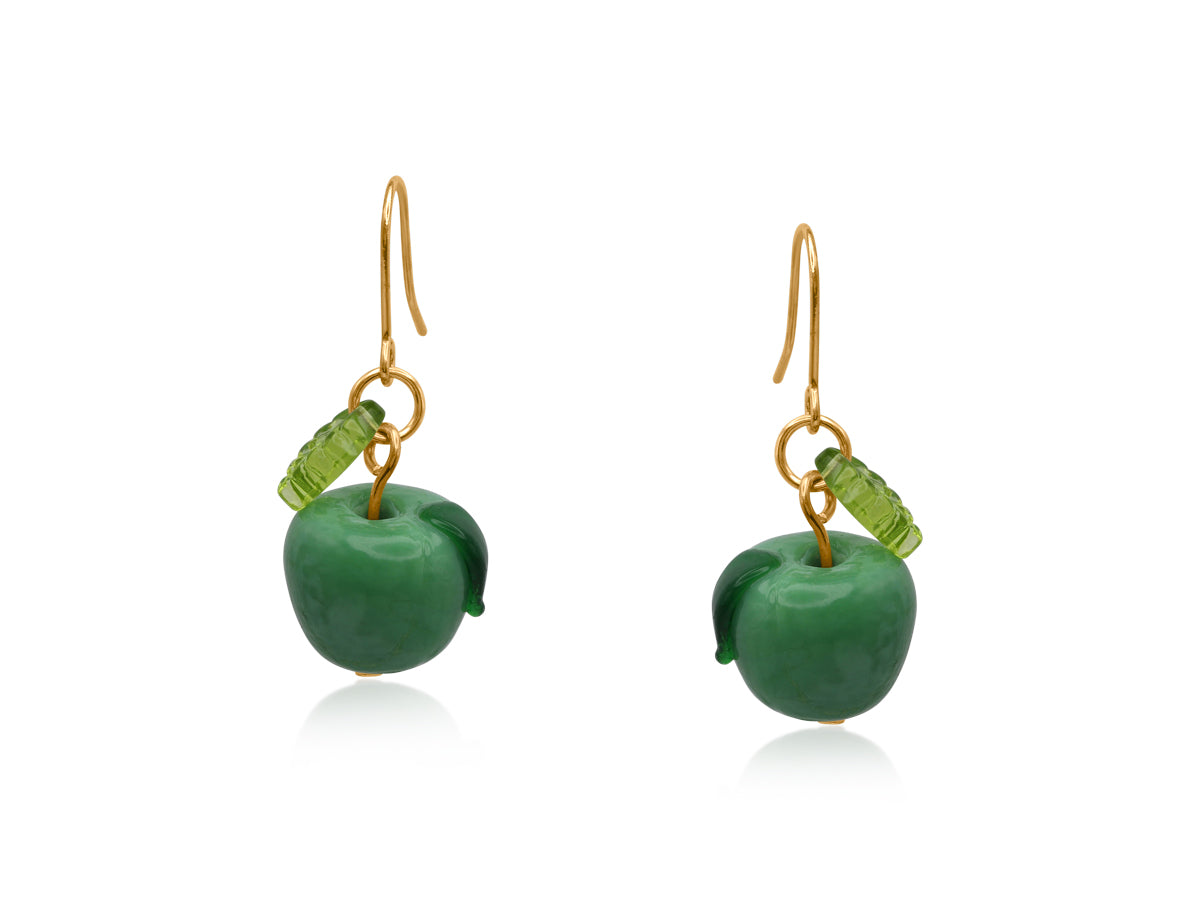 Apple Tiny Drop Earrings