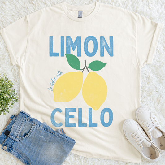 Limon Cello, Vintage Tee   - Gildan Lightweight Premium T Shirt