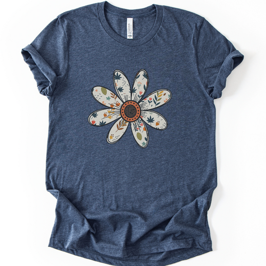 Daisy Doodle - Bella Canvas Super Soft Fitted T Shirt