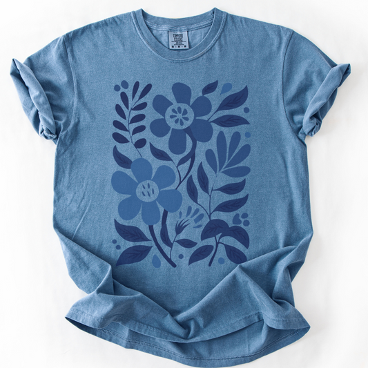 Electric Petals  - Comfort Colors Relaxed Fit Premium T Shirt