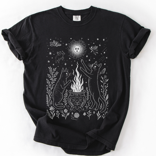 Midnight Meowgic -  Comfort Colors Relaxed Fit Premium T Shirt