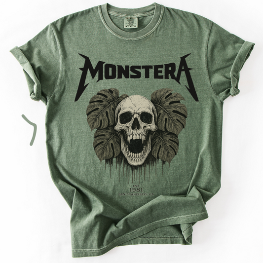 Monstera Rock Band - Comfort Colors Relaxed Fit Premium T Shirt