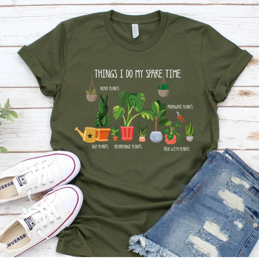 Things I Do In My Spare Time -  Bella Canvas Super Soft Fitted T Shirt