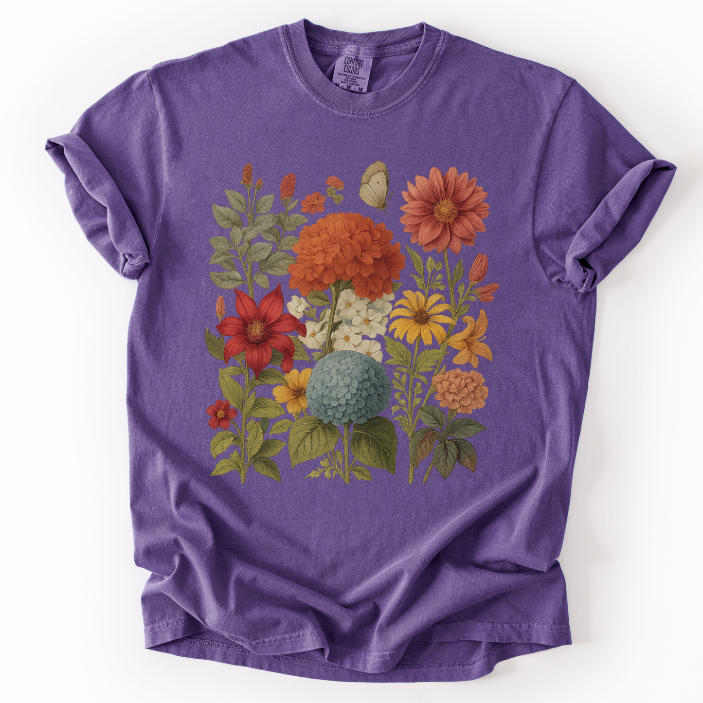 Hydrangea Bloom - Comfort Colors Relaxed Fit Premium T Shirt