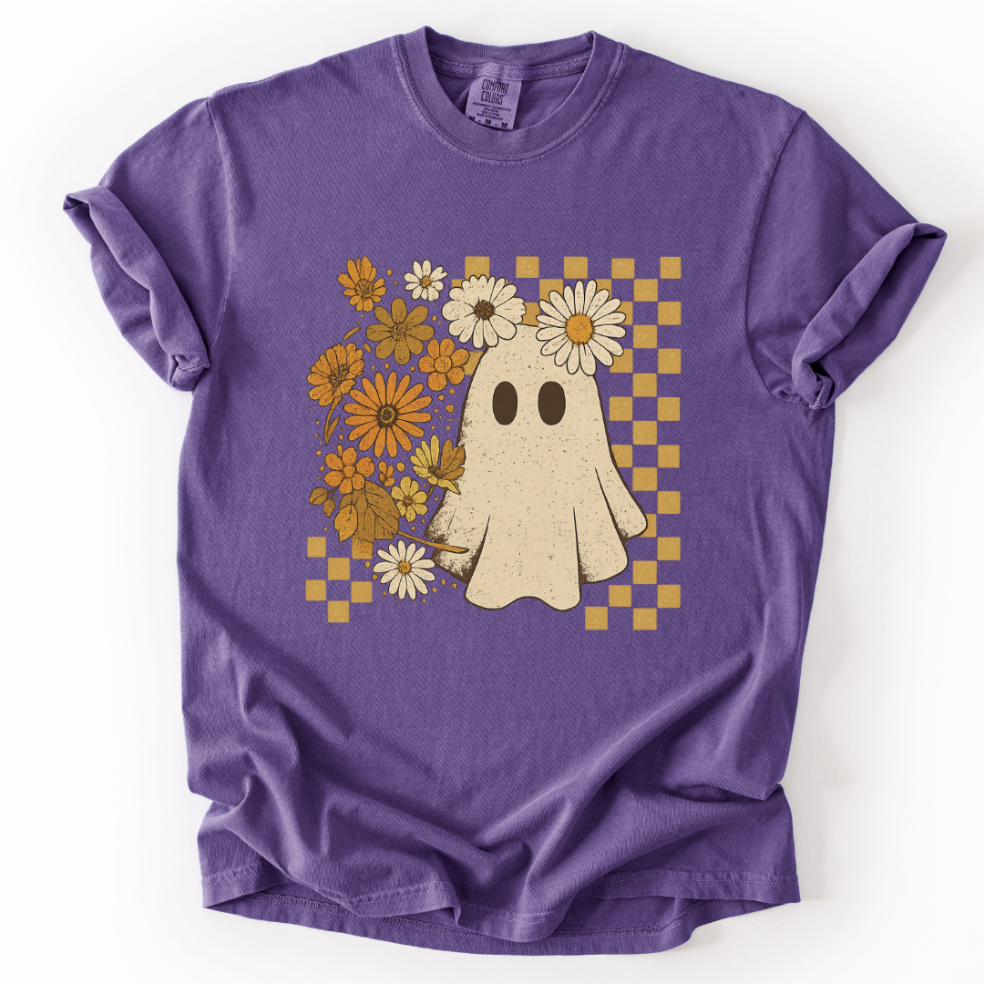 Floral Ghost - Comfort Colors Relaxed Fit Premium T Shirt
