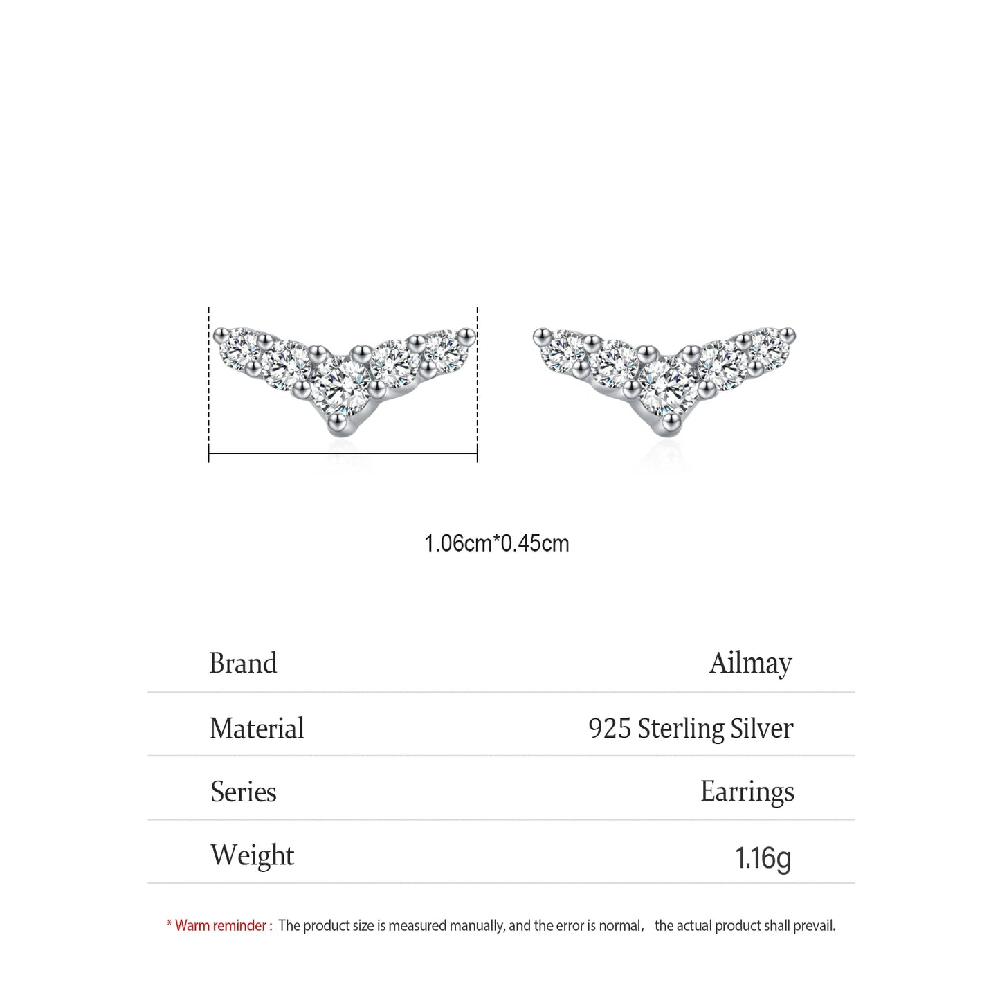 925 Sterling Silver Dolphin Tail Earring