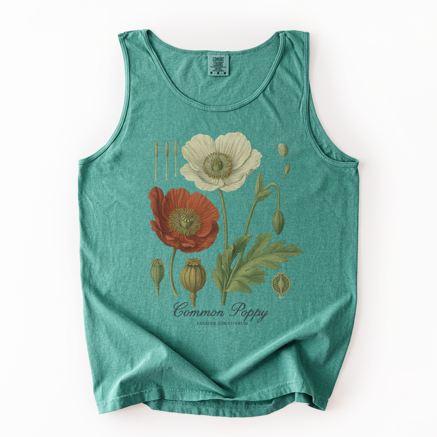 Common Poppy - Comfort Colors Premium Tank Top