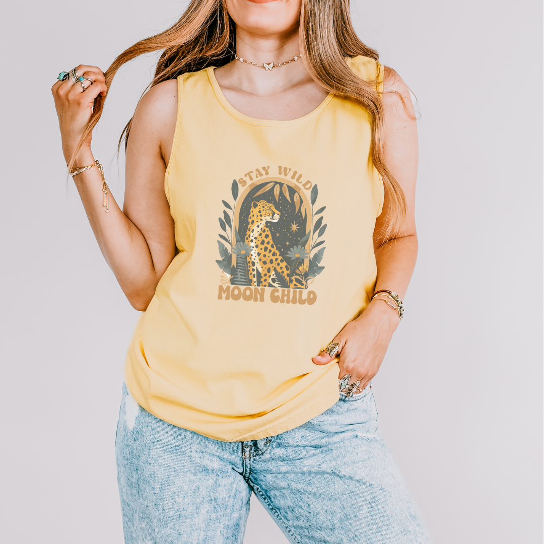 Stay Wild Moon Child - Comfort Colors Premium Tank Top