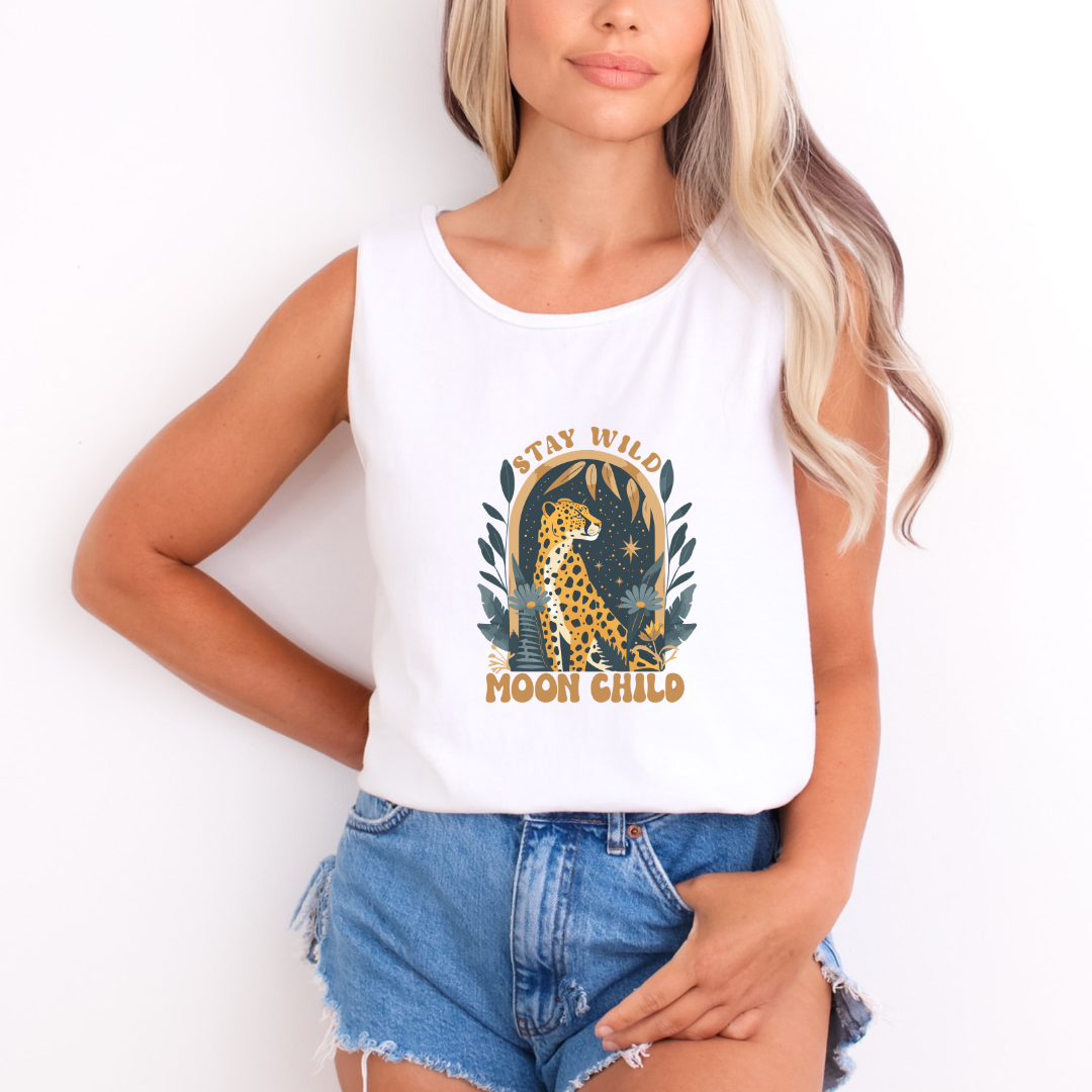 Stay Wild Moon Child - Comfort Colors Premium Tank Top