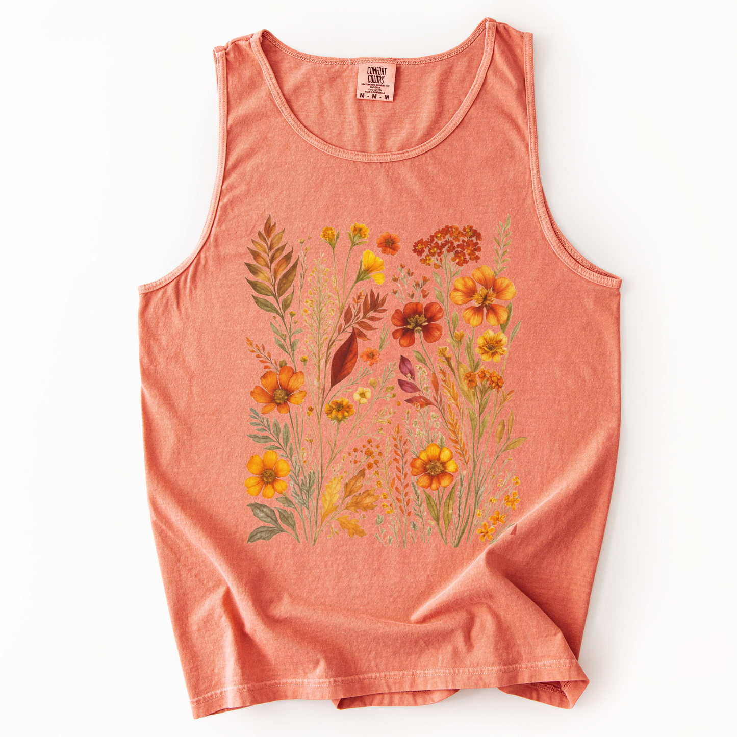 Autumn Floral - Comfort Colors Premium Tank Top