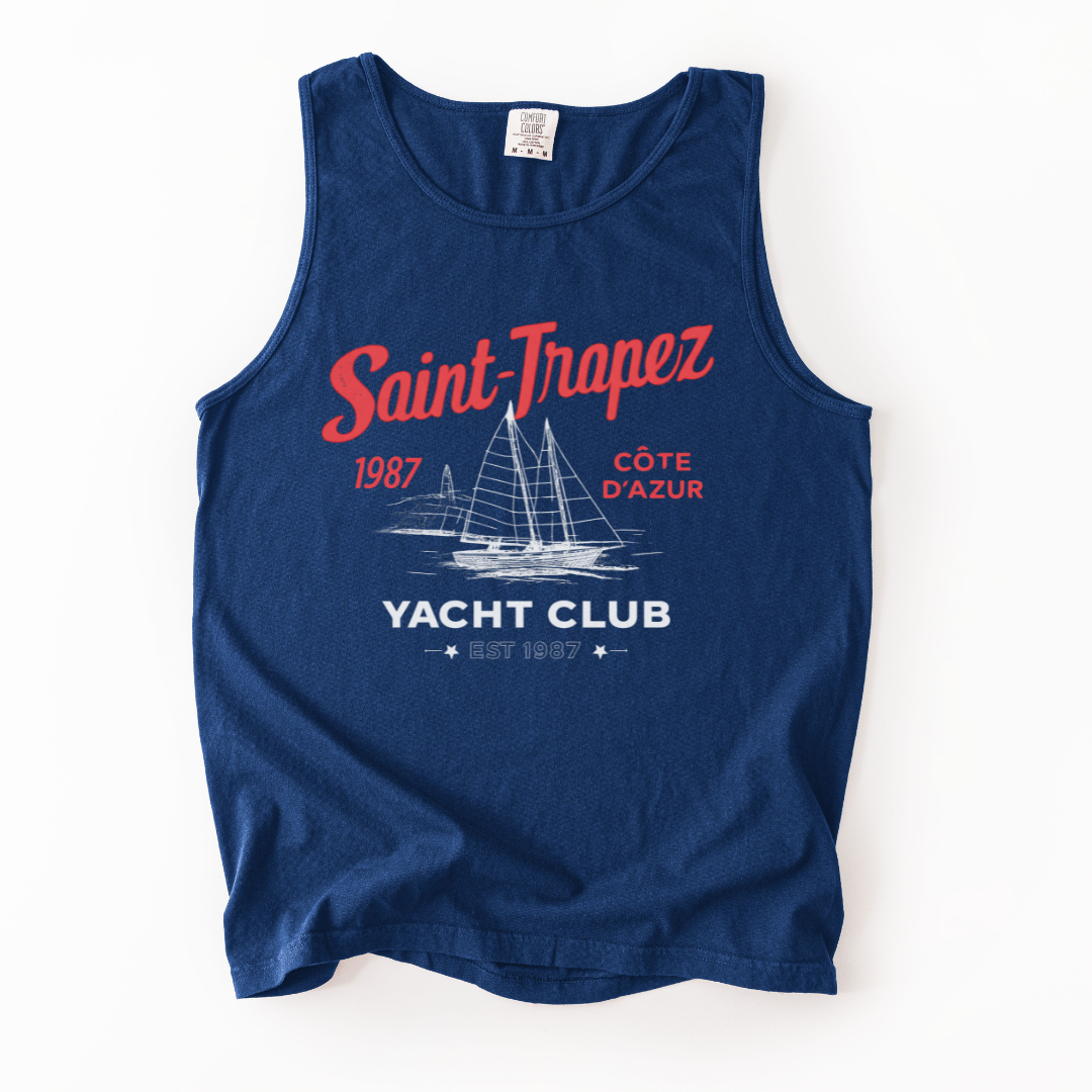 Saint Tropez Yacht Club - Comfort Colors Premium Tank Top