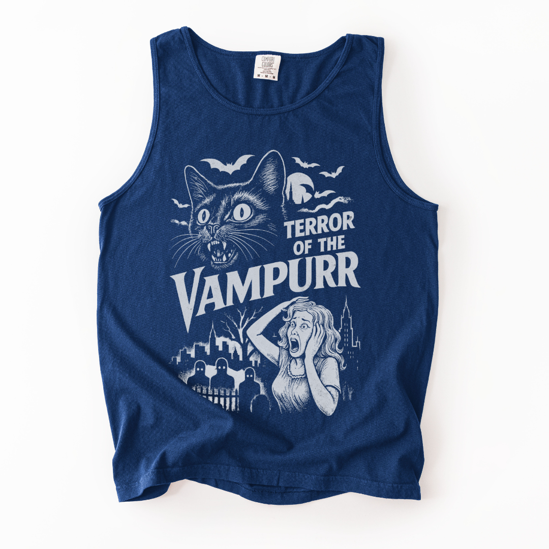 Terror Of The Vampurr - Comfort Colors Premium Tank Top