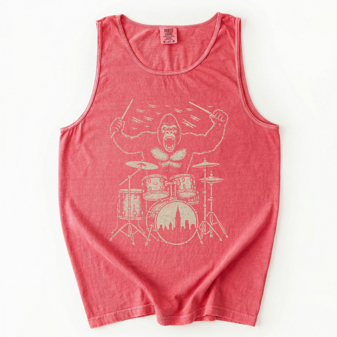 King Kong's Drum Solo - Comfort Colors Premium Tank Top