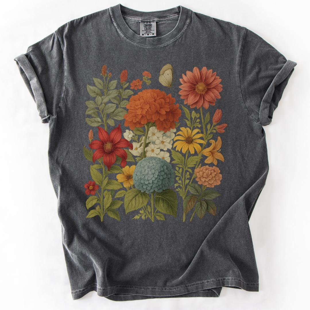 Hydrangea Bloom  -  Comfort Colors Relaxed Fit Premium T Shirt