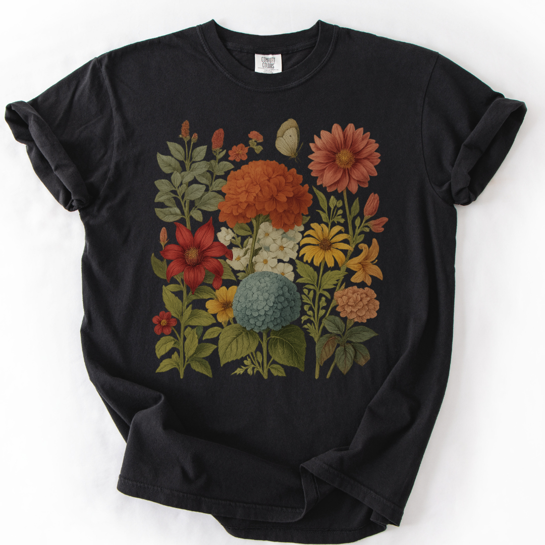 Hydrangea Bloom  -  Comfort Colors Relaxed Fit Premium T Shirt