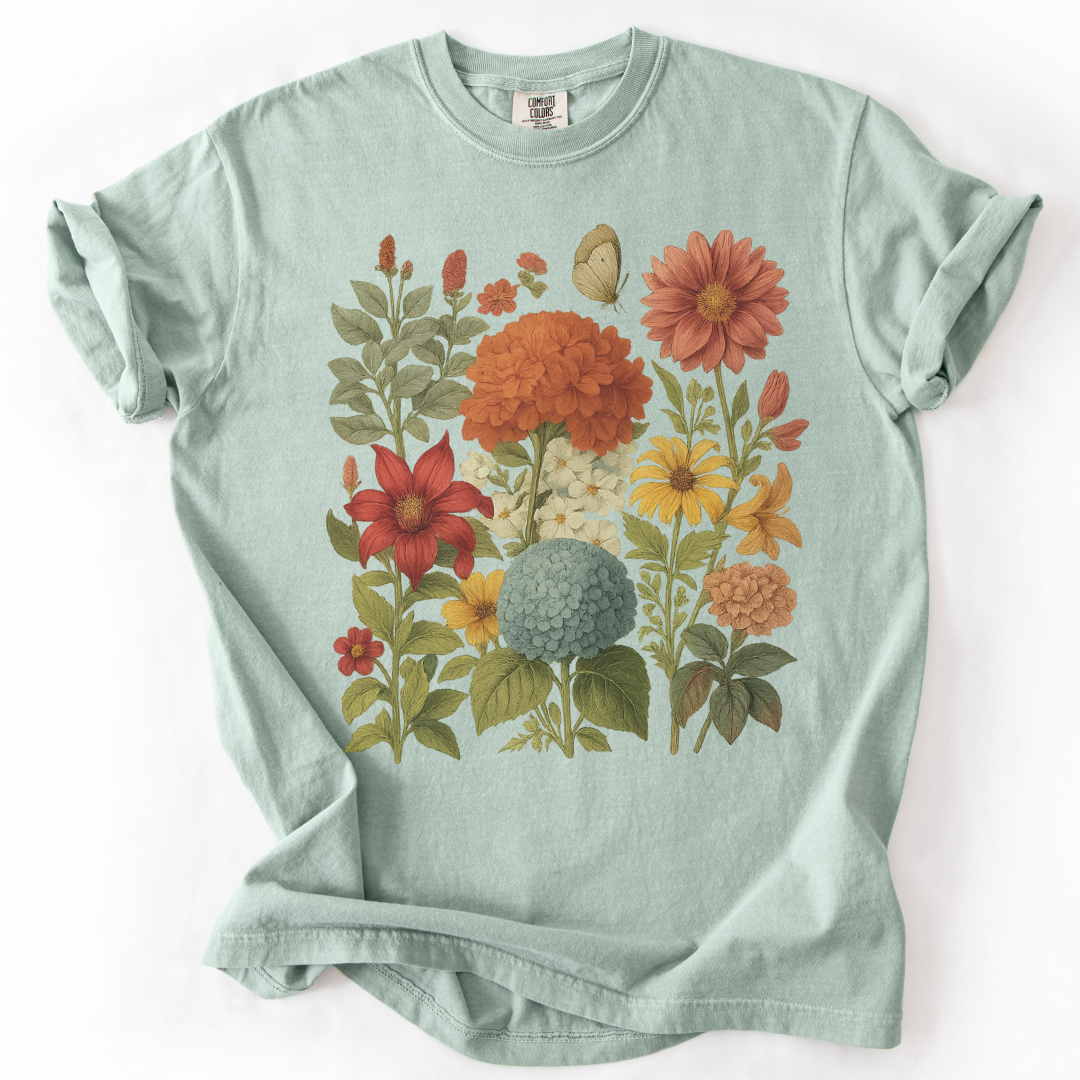 Hydrangea Bloom  -  Comfort Colors Relaxed Fit Premium T Shirt
