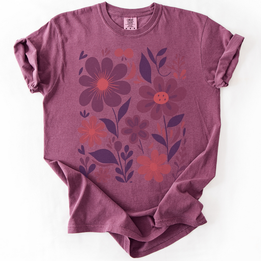 Floral Riot -  Comfort Colors Relaxed Fit Premium T Shirt