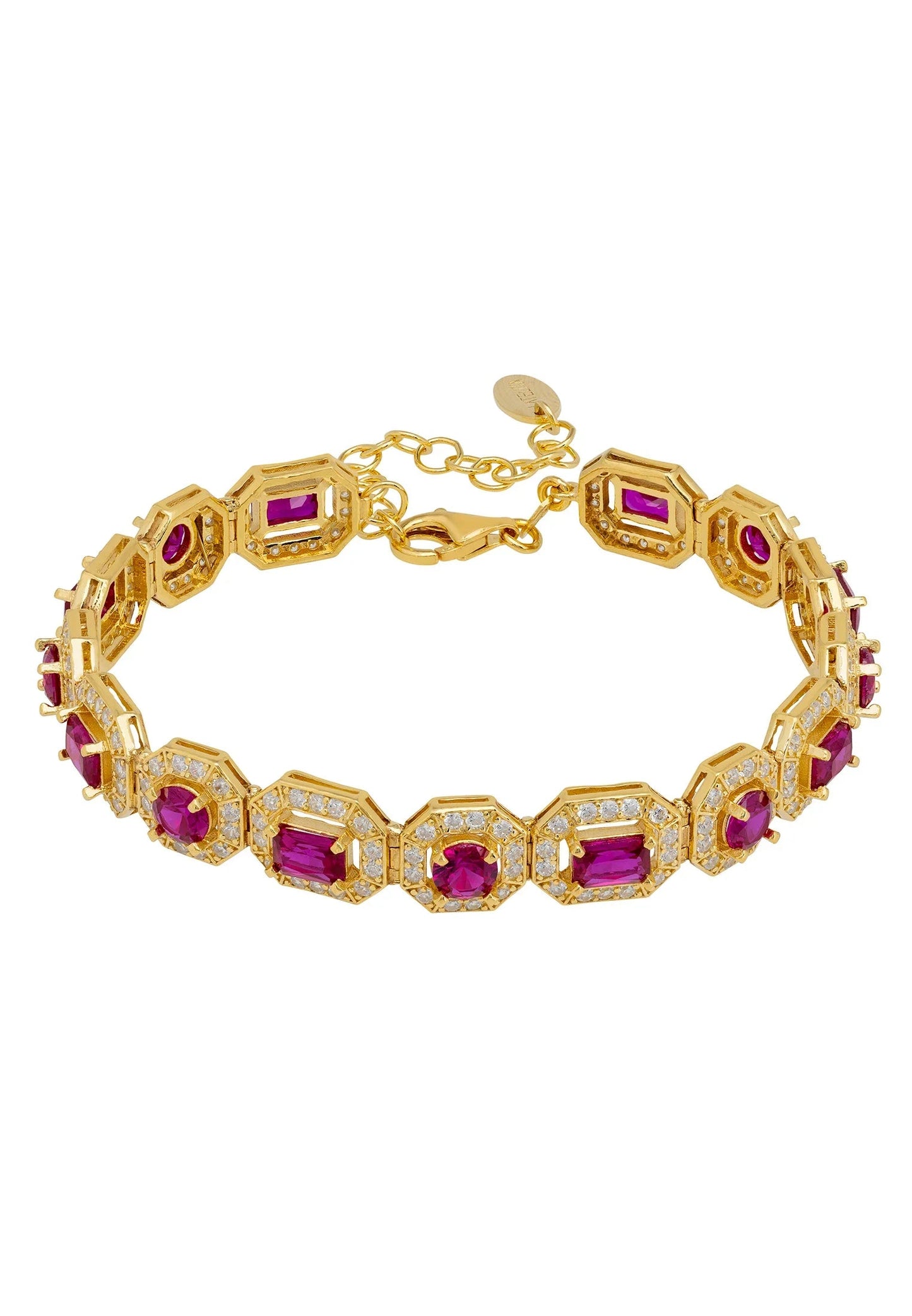 Whistledown Ruby Gemstone Bracelet Gold