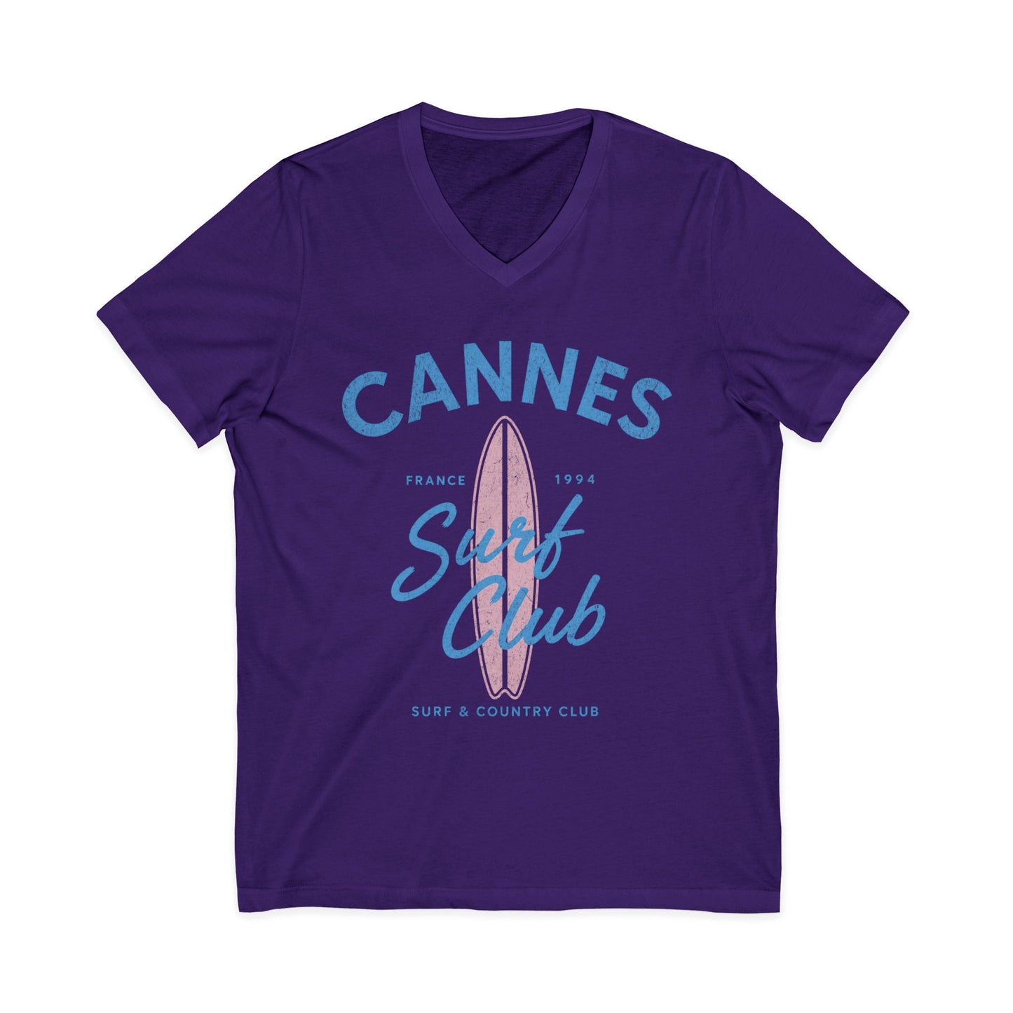 Cannes Surf Club - Short Sleeve V Neck