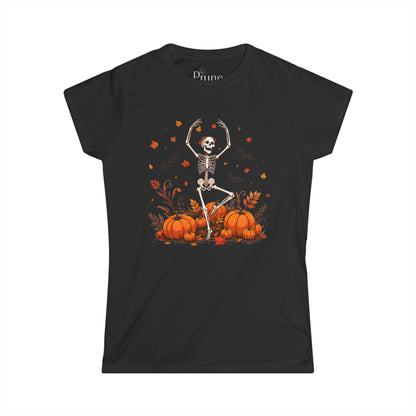 Dancing in the Pumpkin Patch - Women's Cut Fitted Tee
