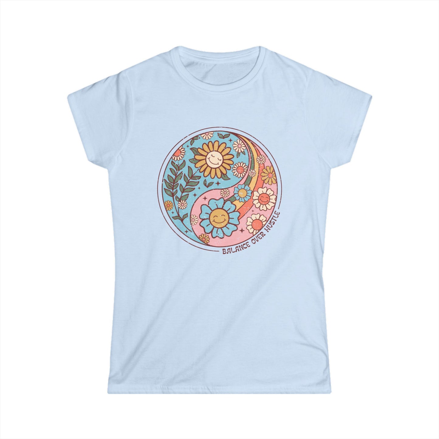 Flowers and Yang - Women's Softstyle Tee