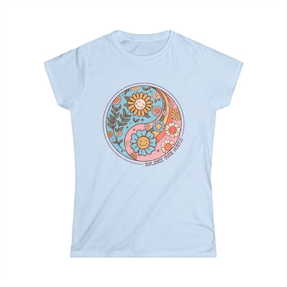Flowers and Yang - Women's Softstyle Tee