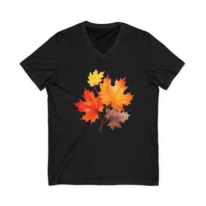 Autumn Leaves - Short Sleeve V Neck