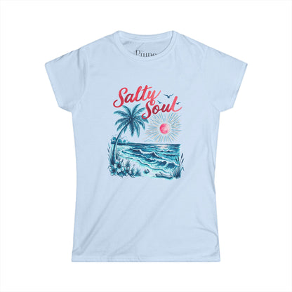 Salty Soul - Women's Cut Fitted Tee