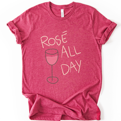 Rose All Day - Bella Canvas Super Soft Fitted T Shirt