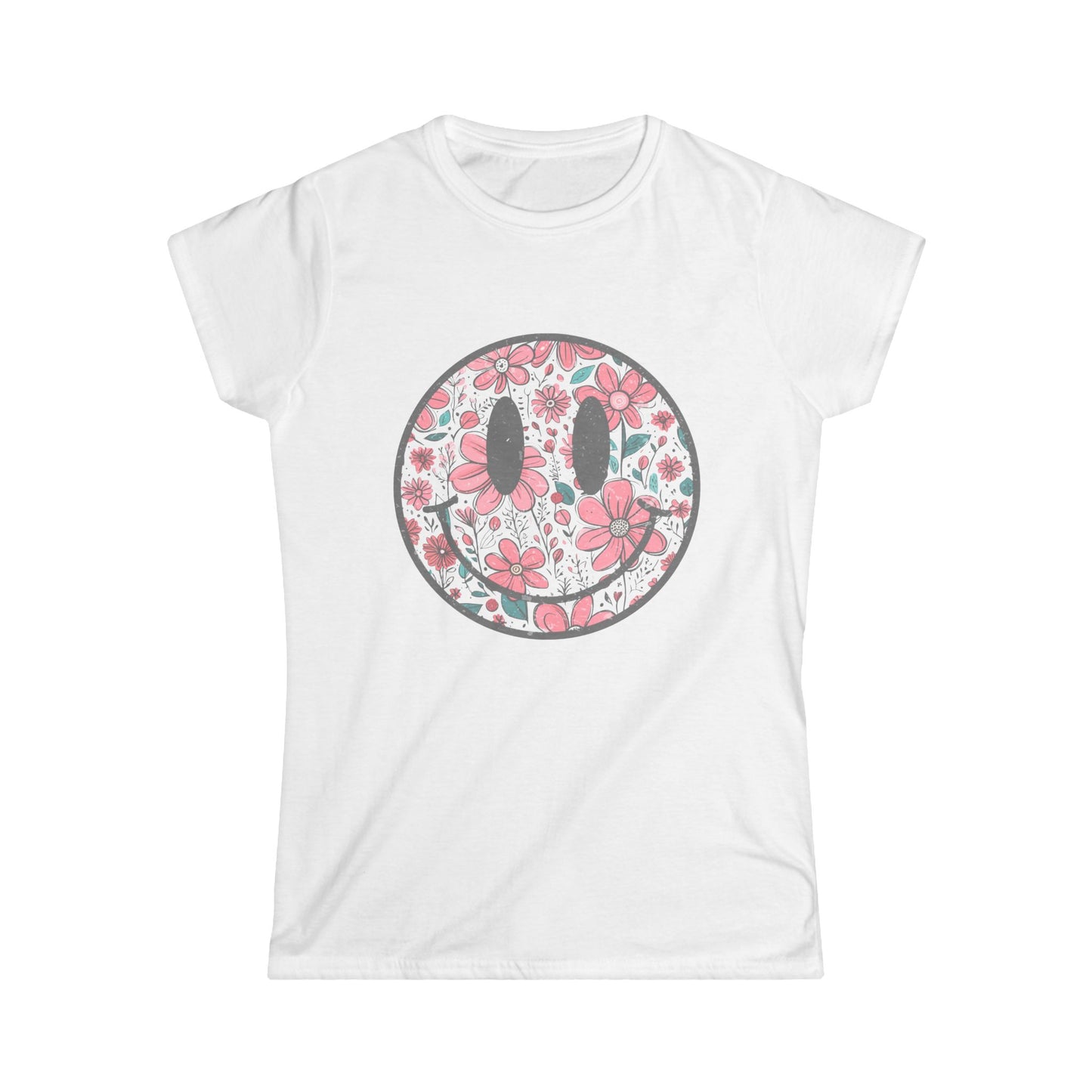 Flower Smile - Women's Softstyle Tee