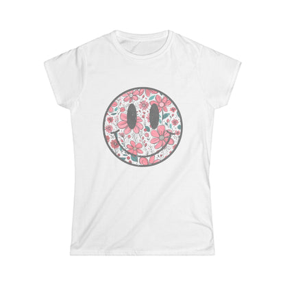 Flower Smile - Women's Softstyle Tee