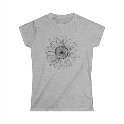 Graphite Sunflower - Women's Softstyle Tee