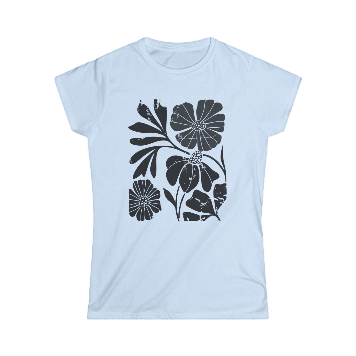Artistic Boho Floral - Women's Softstyle Tee