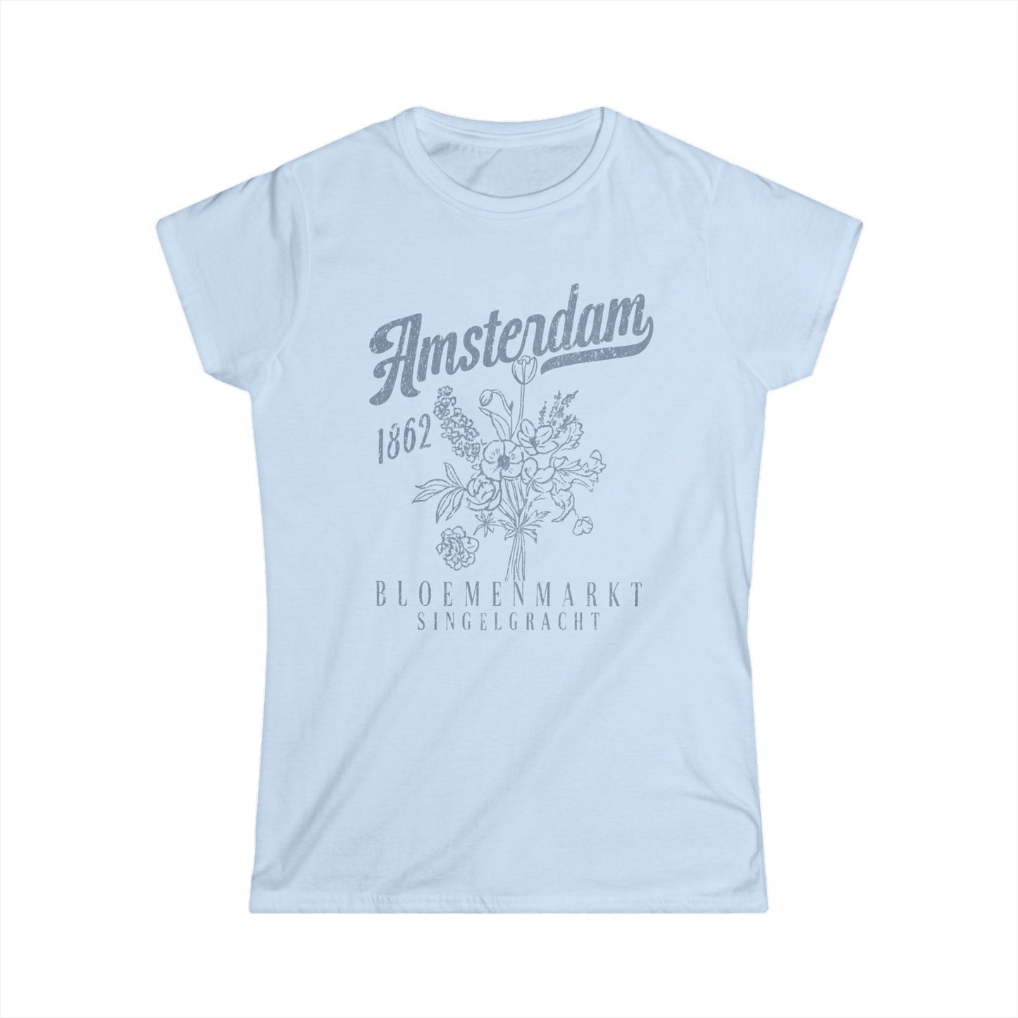Amsterdam Flower Market - Women's Softstyle Tee