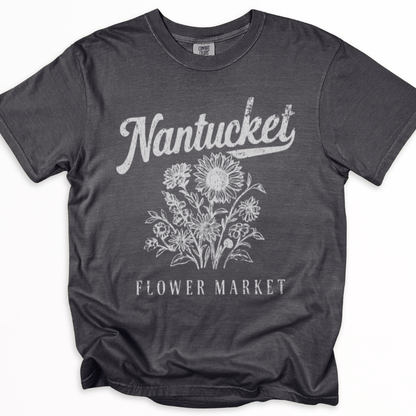 Nantucket Flower Market - Comfort Colors Relaxed Fit Premium T Shirt