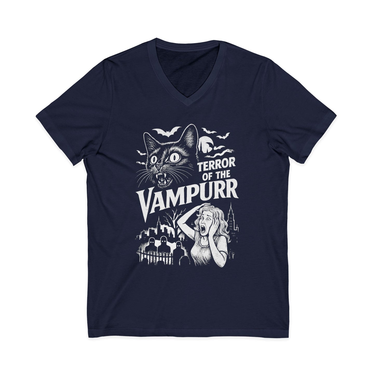 Terror Of The Vampurr - Short Sleeve V Neck