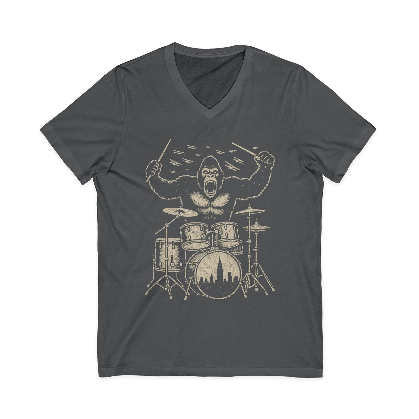 King Kong's Drum Solo  - Short Sleeve V Neck