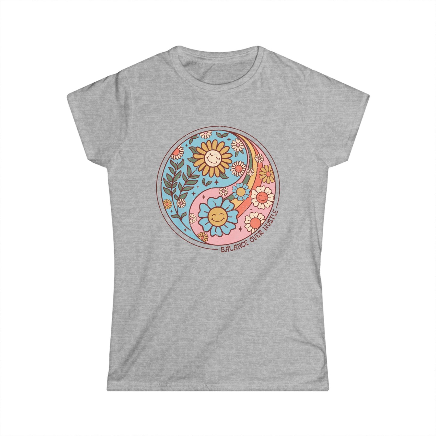 Flowers and Yang - Women's Softstyle Tee