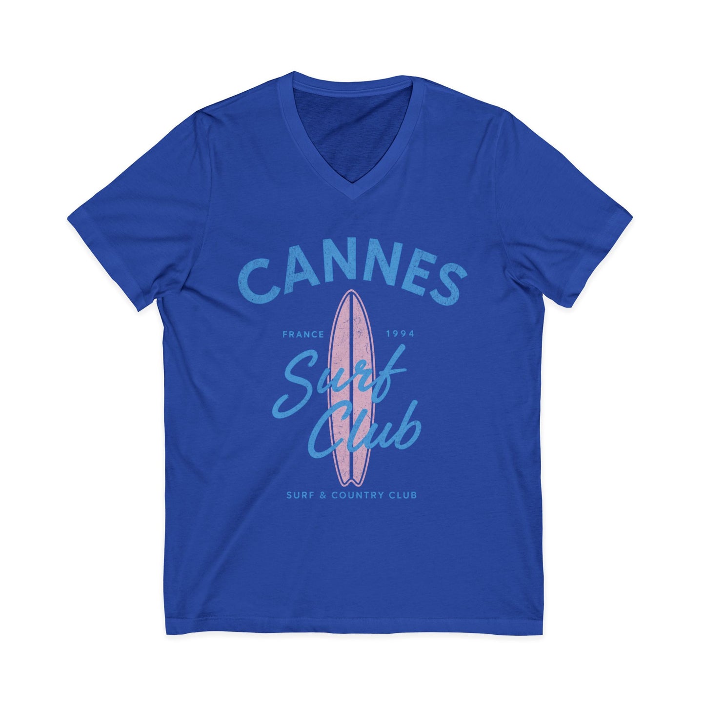 Cannes Surf Club - Short Sleeve V Neck