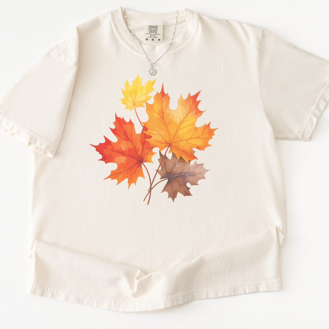 Autumn Leaves -  Comfort Colors Relaxed Fit Premium T Shirt