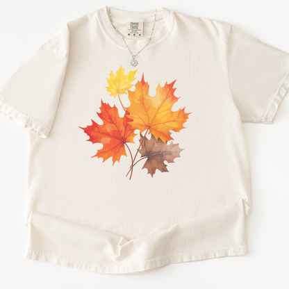 Autumn Leaves -  Comfort Colors Relaxed Fit Premium T Shirt