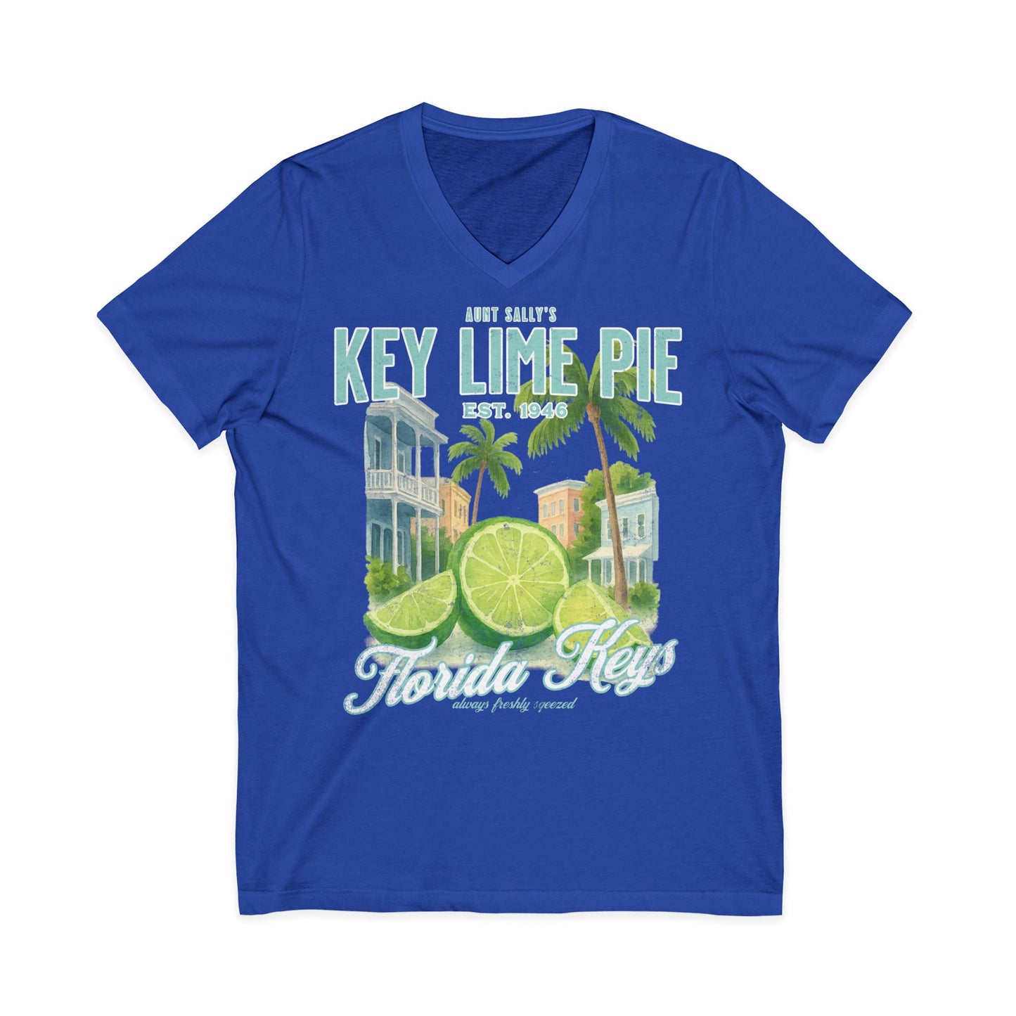 Aunt Sally's Key Lime Pie  - Short Sleeve V Neck