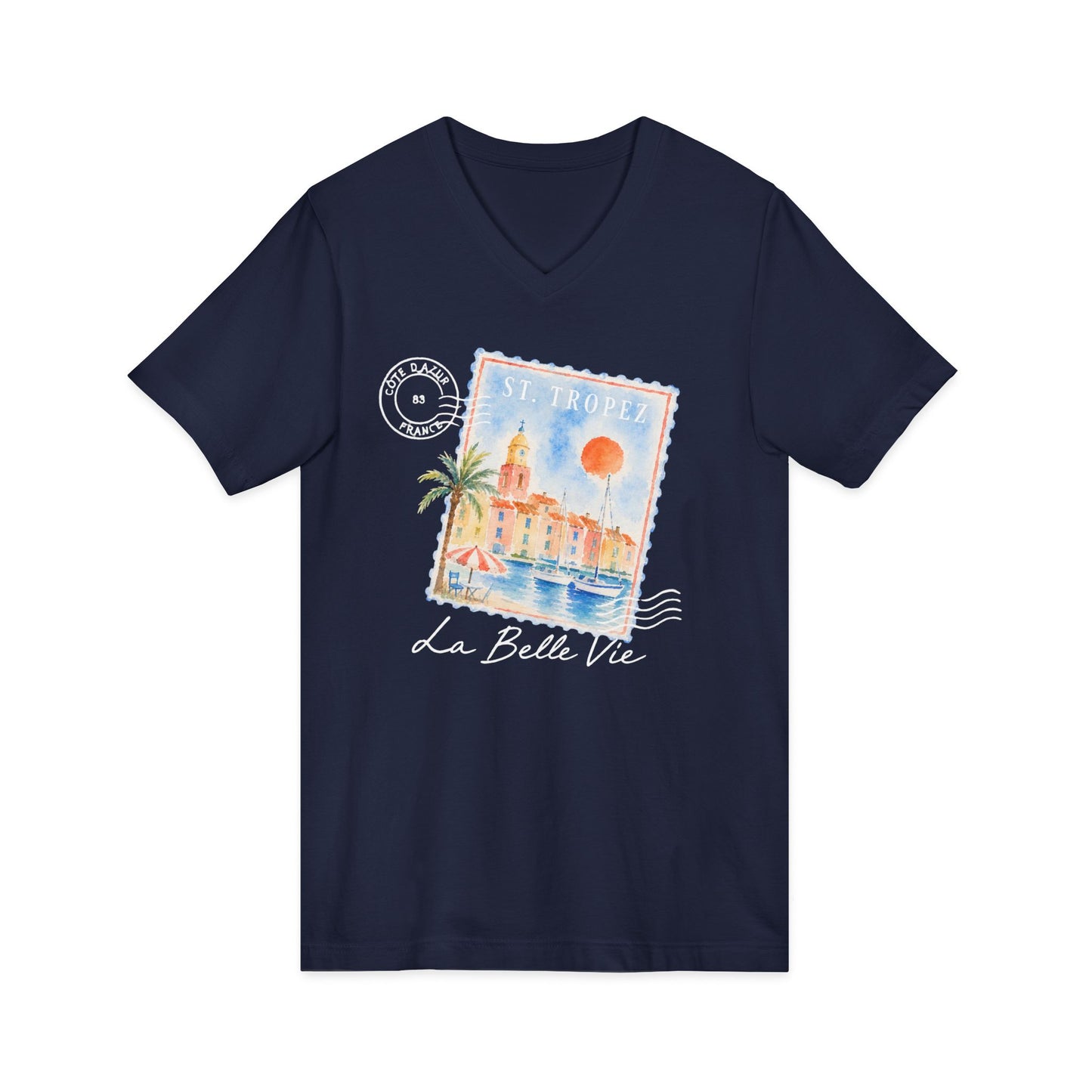 St Tropez - Short Sleeve V Neck