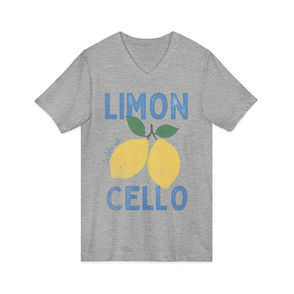 Limon Cello, Vintage Tee - Short Sleeve V Neck